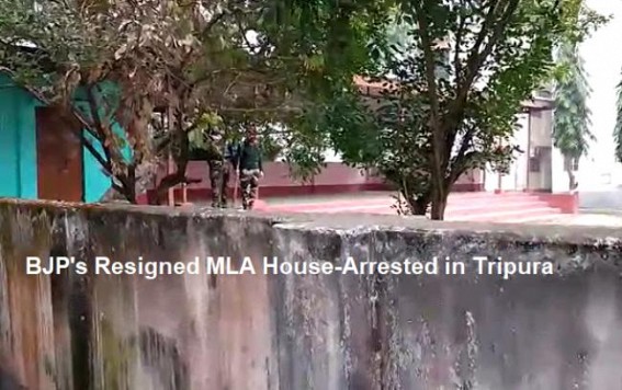 BJP’s resigned MLA Asish Das who is protesting against ‘Privatization of Tripura Schools’ has been House Arrested as PM Modi to inaugurate Privatized School Education under Vidya Jyoti Project  
